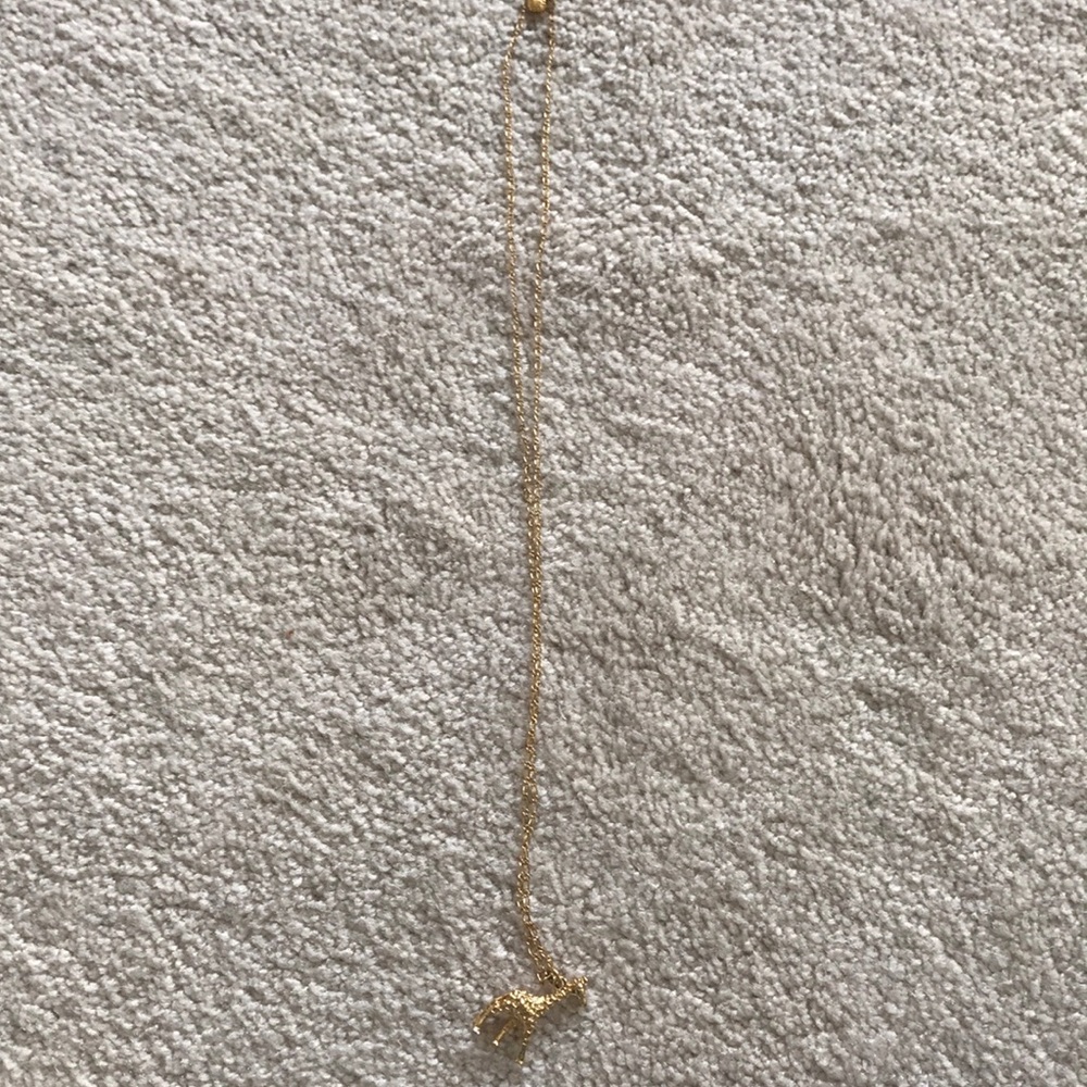 Jcrew gold giraffe necklace